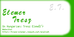 elemer tresz business card